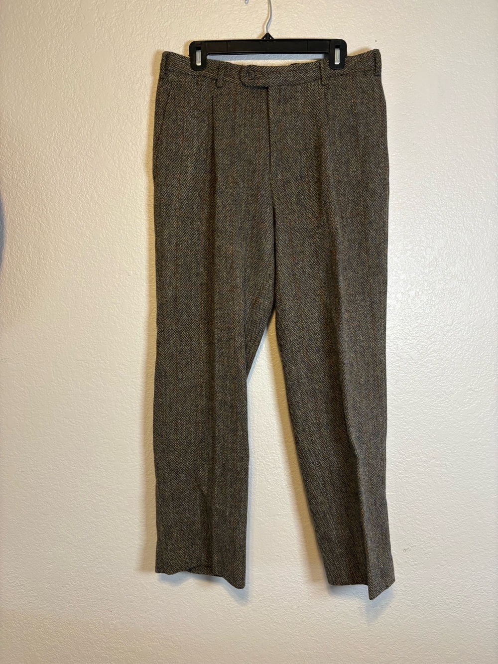 Peter Christian Bracken Brown Harris Tweed Pants NWT 34x30